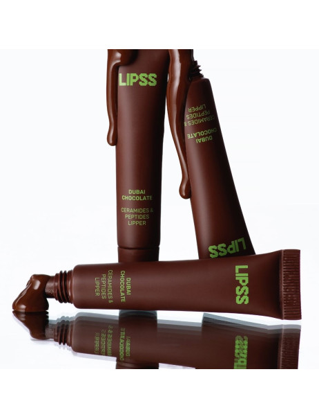 Lipss Lipper Dubai Chocolate Блиск для губ з ароматом дубайського шоколаду