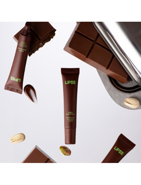 Lipss Lipper Dubai Chocolate Блиск для губ з ароматом дубайського шоколаду