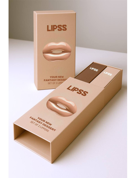 Lipss Set Of Two Lippers Salted Caramel & Latte Набір двох ліпперів 