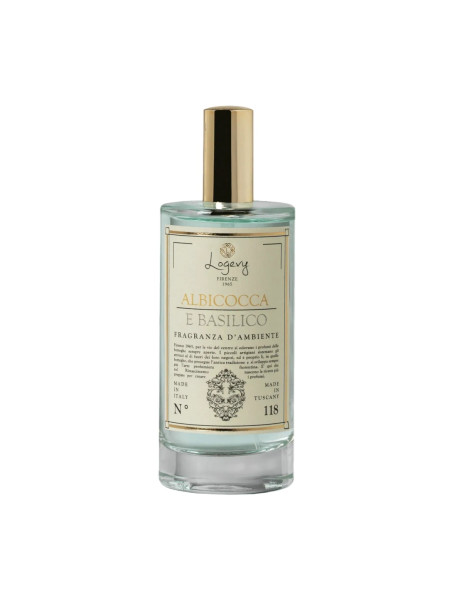 Logevy Firenze Albicocca e Basilico Eco-Spray Інтер'єрні духи, Абрикос & Базилік