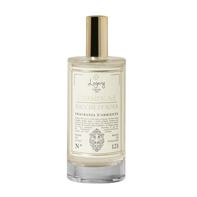 Logevy Firenze Champagne Bacche di Rosa Eco-Spray Інтер'єрні духи, Шампанське & Рожеві ягоди