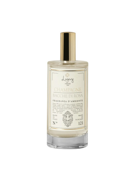 Logevy Firenze Champagne Bacche di Rosa Eco-Spray Інтер'єрні духи, Шампанське & Рожеві ягоди