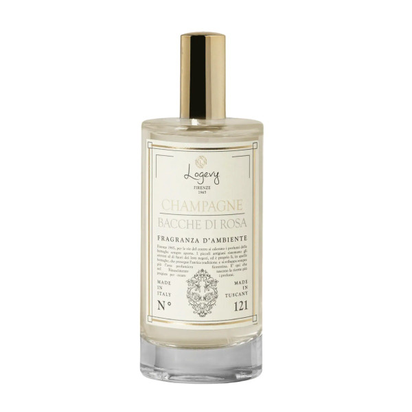 Logevy Firenze Champagne Bacche di Rosa Eco-Spray Інтер'єрні духи, Шампанське & Рожеві ягоди