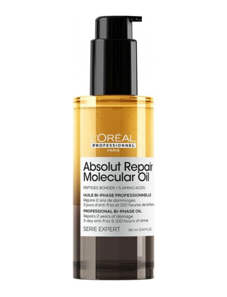 L’Oréal Professionnel Serie Expert Absolut Repair Molecular Bi-Phase Oil Професійна двофазна олійка для молекулярного відновлення структури пошкодженого волосся