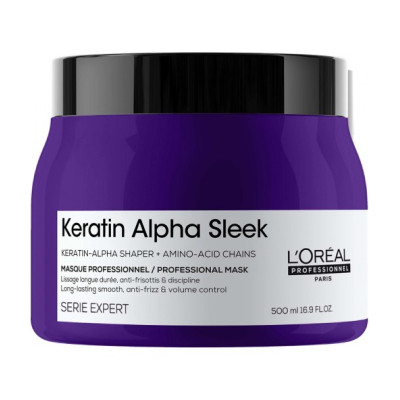L’Oréal Professionnel Serie Expert Keratin Alpha Sleek Mask Професійна маска для гладкості та контролю пухнастості волосся