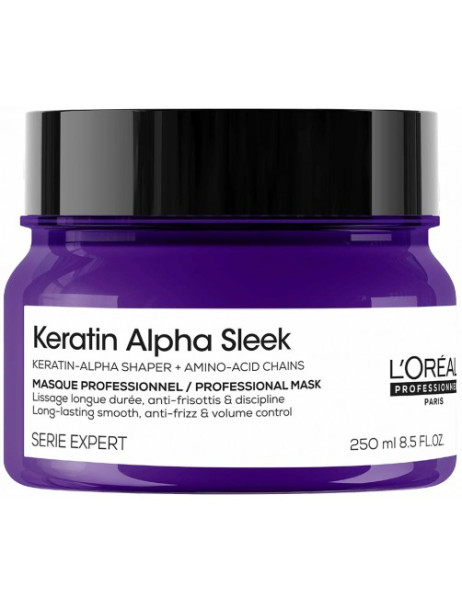 L’Oréal Professionnel Serie Expert Keratin Alpha Sleek Mask Профессиональная маска для гладкости и контроля пушистости волос
