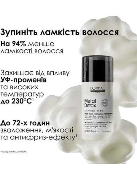 L’Oréal Professionnel Serie Expert Metal Detox Professional High Protection Cream Крем-уход для уменьшения ломкости всех типов волос и нежелательного изменения цвета