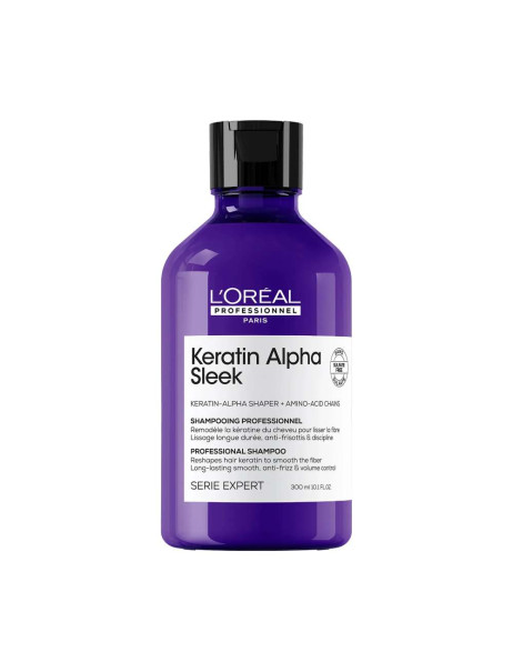 L’Oréal Professionnel Serie Expert Keratin Alpha Sleek Shampoo Професійний безсульфатний шампунь для гладкості та контролю пухнастості волосся