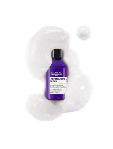 L’Oréal Professionnel Serie Expert Keratin Alpha Sleek Shampoo Професійний безсульфатний шампунь для гладкості та контролю пухнастості волосся