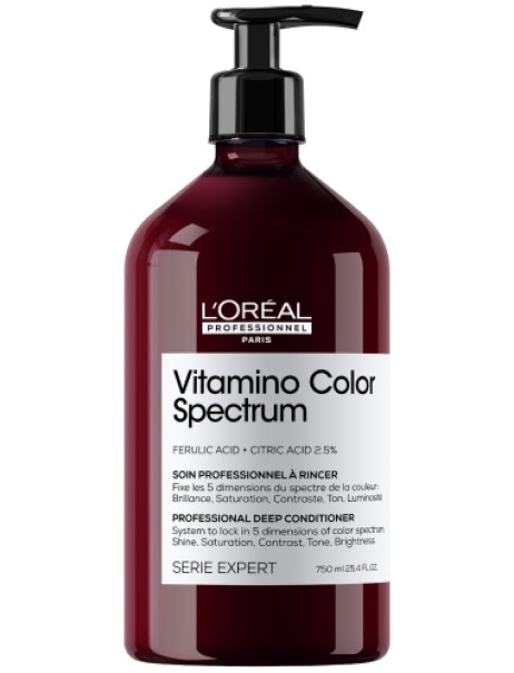 L’Oréal Professionnel Vitamino Color Spectrum Deep Conditioner Кондиціонер для сяючого блиску та збереження 5 вимірів колірного спектру після фарбування волосся