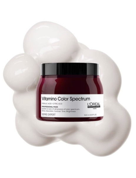 L’Oréal Professionnel Vitamino Color Spectrum Mask Маска для сяючого блиску та збереження 5 вимірів колірного спектру після фарбування волосся