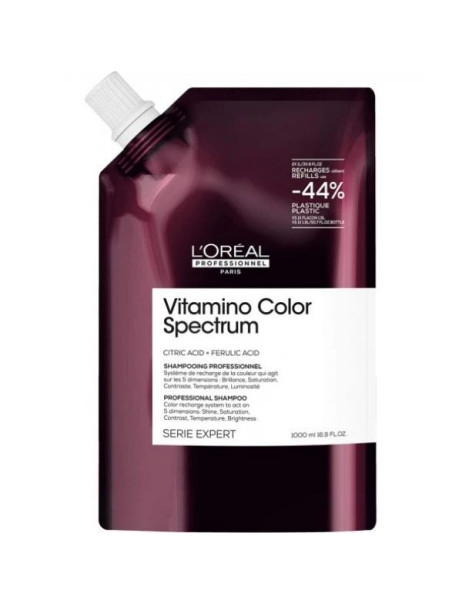 L’Oréal Professionnel Vitamino Color Spectrum Shampoo Шампунь для сяючого блиску та збереження 5 вимірів колірного спектру після фарбування волосся, рефіл