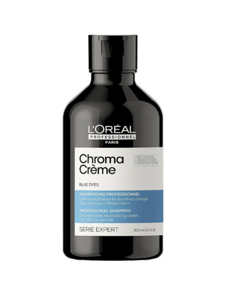 L’Oréal Professionnel Chroma Creme Professional Shampoo Blue Dyes Крем-шампунь для нейтралізації помаранчевих відтінків світло-коричневого волосся