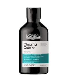 L’Oréal Professionnel Chroma Creme Professional Shampoo Green Dyes Крем-шампунь для нейтралізації небажаних червоних тонів фарбованого темно-каштанового волосся - Написати відгук
