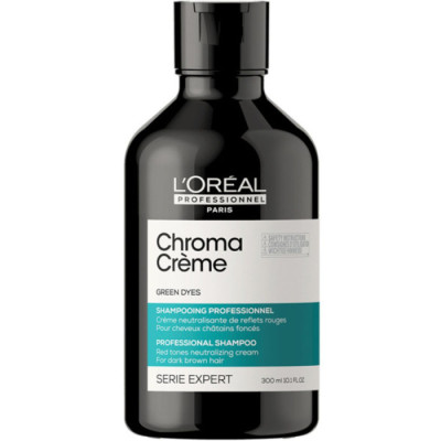 L’Oréal Professionnel Chroma Creme Professional Shampoo Green Dyes Крем-шампунь для нейтрализации нежелательных красных тонов окрашенных темно-каштановых волос