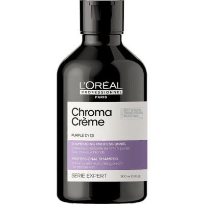 L’Oréal Professionnel Serie Expert Chroma Creme Shampoo Purple Dyes Крем-шампунь для нейтрализации нежелательной желтизны осветленных волос и окрашенных в оттенки блонд