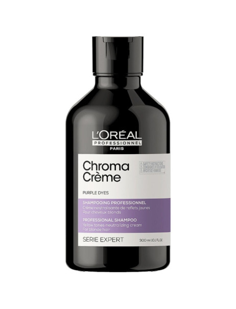 L’Oréal Professionnel Serie Expert Chroma Creme Shampoo Purple Dyes Крем-шампунь для нейтралізації небажаної жовтизни освітленого волосся та фарбованого у відтінки блонд
