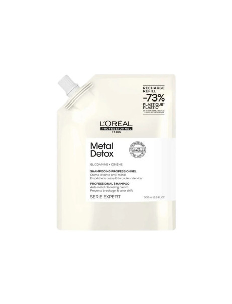 L’Oréal Professionnel Metal Detox Anti-metal Cleansing Cream Shampoo Refill Професійний очищуючий шампунь проти металевих накопичень у волоссі після фарбування чи освітлення (рефіл)