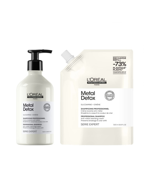 L’Oréal Professionnel Metal Detox Anti-metal Cleansing Cream Shampoo Refill Професійний очищуючий шампунь проти металевих накопичень у волоссі після фарбування чи освітлення (рефіл)