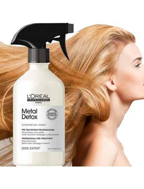 L’Oréal Professionnel Metal Detox Pre-Treatment Spray Спрей для запобігання металевим накопиченням у волоссі після фарбування та освітлення