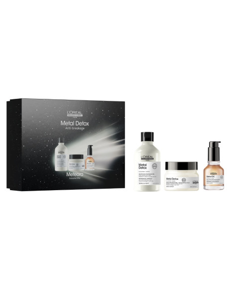 L’Oréal Professionnel Meteora 2025 Metal Detox Kit 2 Подарунковий набір проти металевих накопичень у волоссі з олійкою