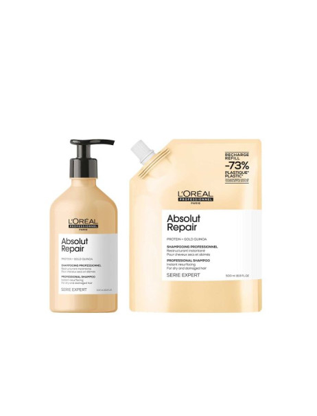 L’Oréal Professionnel Serie Expert Absolut Repair Gold Quinoa + Protein Shampoo Refill Шампунь для інтенсивного відновлення пошкодженого волосся (рефіл)