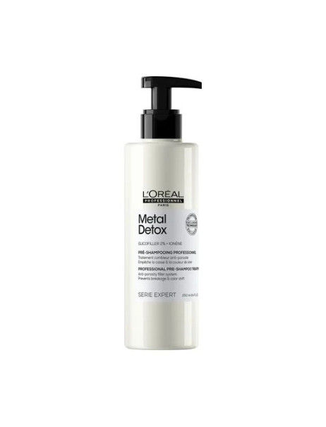 L’Oréal Professionnel Serie Expert Metal Detox Професійний пре-шампунь-догляд для зменшення пористості та запобігання ламкості та небажаної зміни кольору