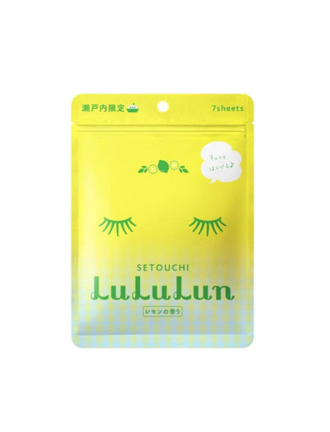 LULULUN Face Mask Setouchi Lemon Осветляющая маска с экстрактом лимона