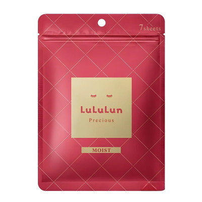 LULULUN Precious Moist Red Face Mask Антивікова зволожуюча тканинна маска для обличчя