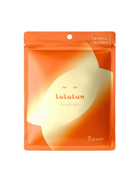 LULULUN Face Mask Aura Bright Тканевая маска против тусклости кожи с витамином С и глутатионом
