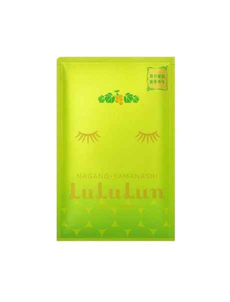 LULULUN Face Mask Shine Muscat Омолаживающая маска с катехинами винограда