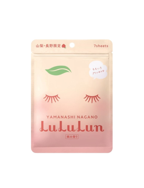 LULULUN Face Mask Yamanashi Peach Відновлююча маска з персиком і перлами