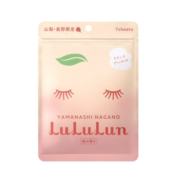 LULULUN Face Mask Yamanashi Peach Відновлююча маска з персиком і перлами