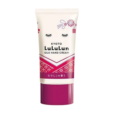 Lululun Hand Cream Kyoto Nadeshiko Крем для рук з екстрактом шовку та саке касу  