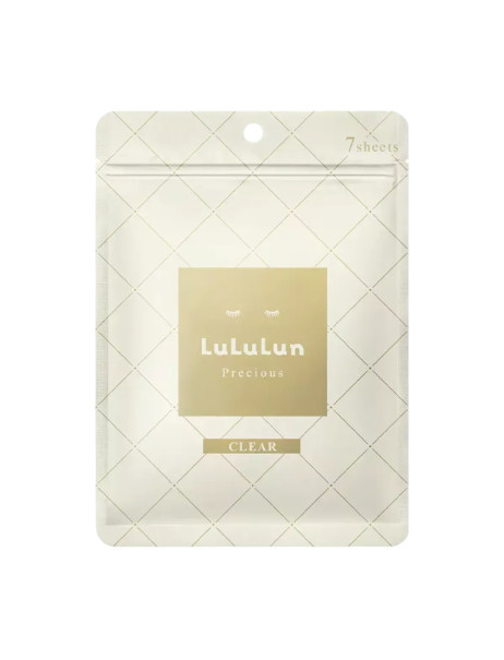 LULULUN Precious Clear White Face Mask Антивікова освітлююча тканинна маска для обличчя
