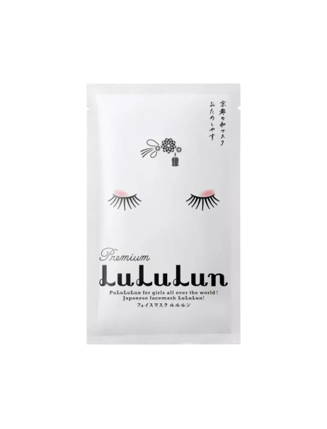 LULULUN Premium Face Mask Kyoto Maiko Зволожуюча маска з екстрактом саке та бін-цукє