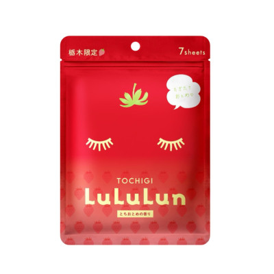 LULULUN Face Mask Tochigi Strawberry Інтенсивно зволожуюча маска з полуницею