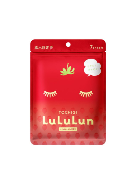LULULUN Face Mask Tochigi Strawberry Интенсивно увлажняющая маска с клубникой