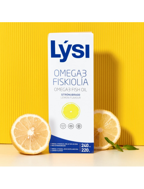 Lysi Omega3 Fish Oil Омега-3 рыбий жир EPA/DHA со вкусом лимона