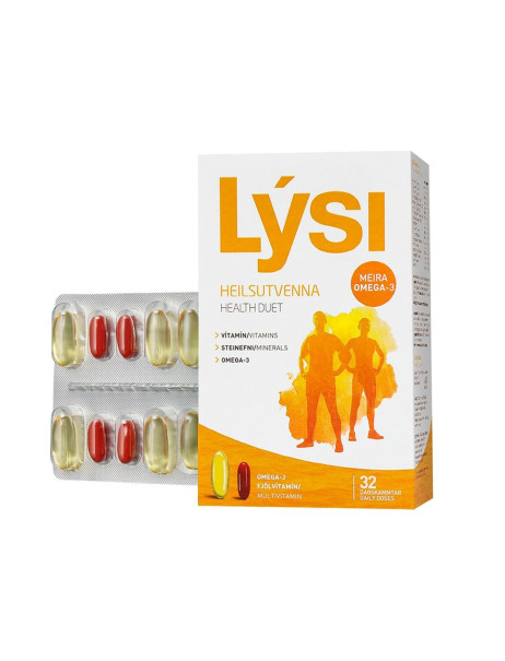 Lysi Health Duet Omega3 + Multivitamin Мультивитамины Омега-3 + витамины и минералы