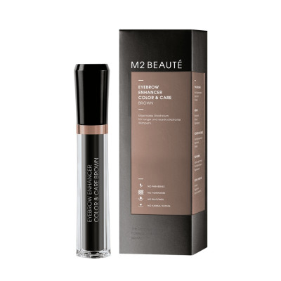 M2 Beaute Eyebrow Enhancer Color & Care Brown Туш-догляд з CU-пептидом для брів, коричневий
