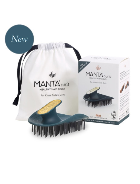 Manta Brush Kinks, Coils & Curls Soft Teal Щітка для кучерявого та хвилястого волосся смарагдова