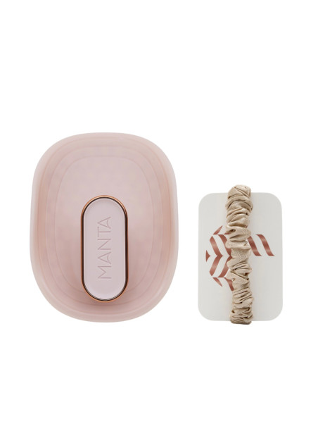 Manta Brush Pink/Rose Gold Limited Edition Щітка для волосся рожева з шовковою резинкою