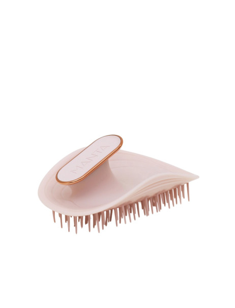 Manta Brush Pink/Rose Gold Limited Edition Щітка для волосся рожева з шовковою резинкою