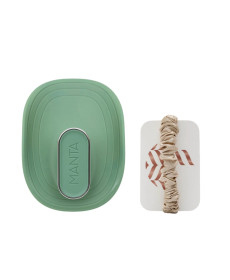 Manta Brush Sage Green Limited Edition Щітка для волосся зелена шавлія з шовковою резинкою - Написати відгук