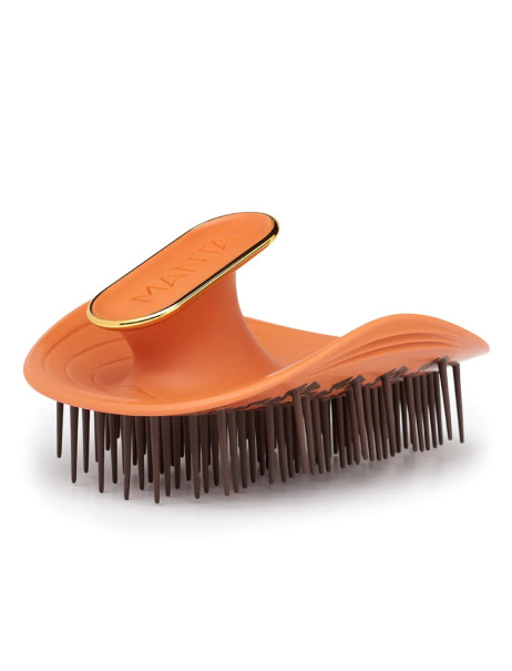 Manta Brush Kinks, Coils & Curls Amber Orange Щітка для кучерявого та хвилястого волосся помаранчева