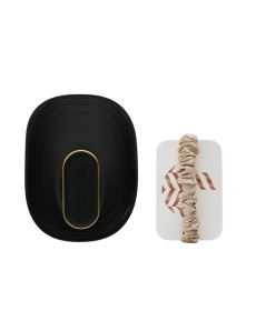Manta Brush Black/Gold Limited Edition Щітка для волосся чорна з шовковою резинкою - Написати відгук