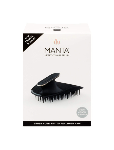 Manta Brush Black/Gold Щітка для волосся чорна