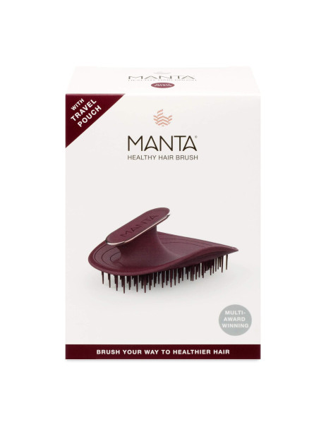 Manta Brush Burgundy/Rose Gold Щітка для волосся бургундія