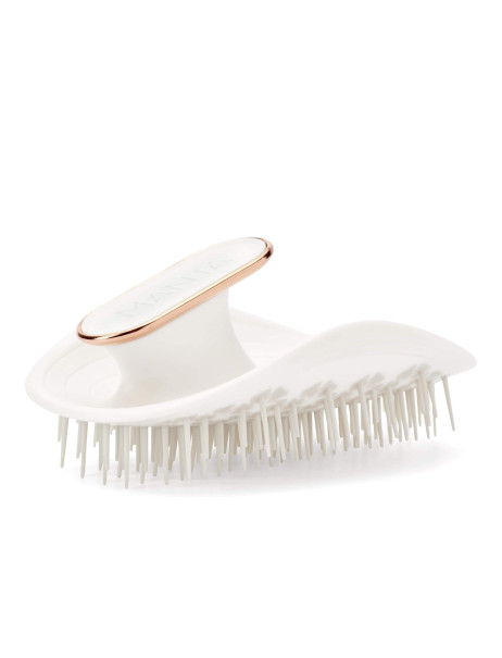Manta Brush White/Rose Gold Щітка для волосся біла